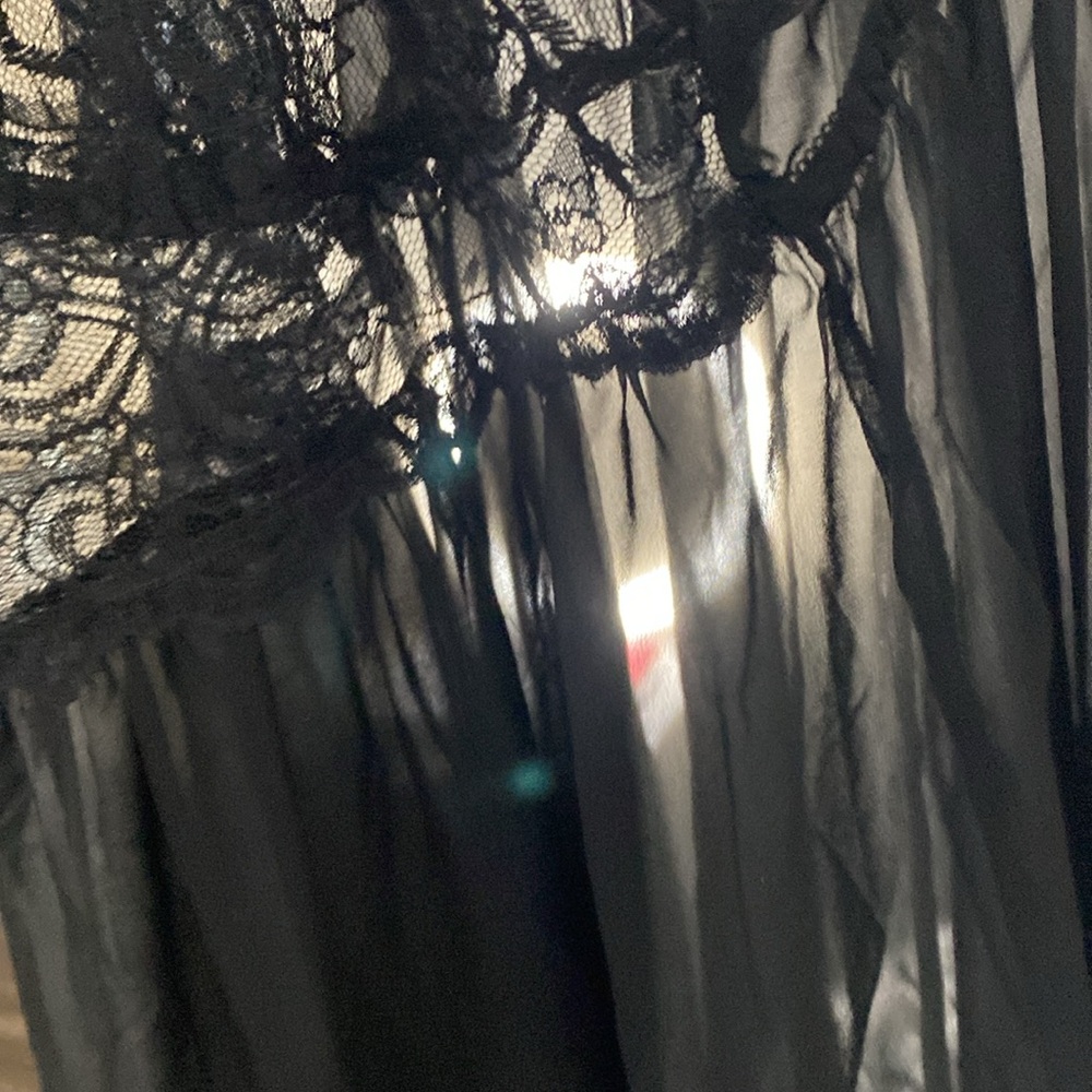 Super sheer black lingerie night camisole / gown - Picture 11 of 15